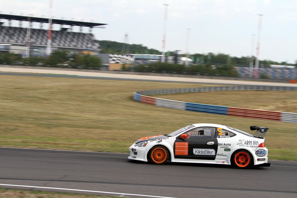 Lausitzring passede godt til Jakob Borum og hans Honda Integra
(Foto: Keld Dohm)